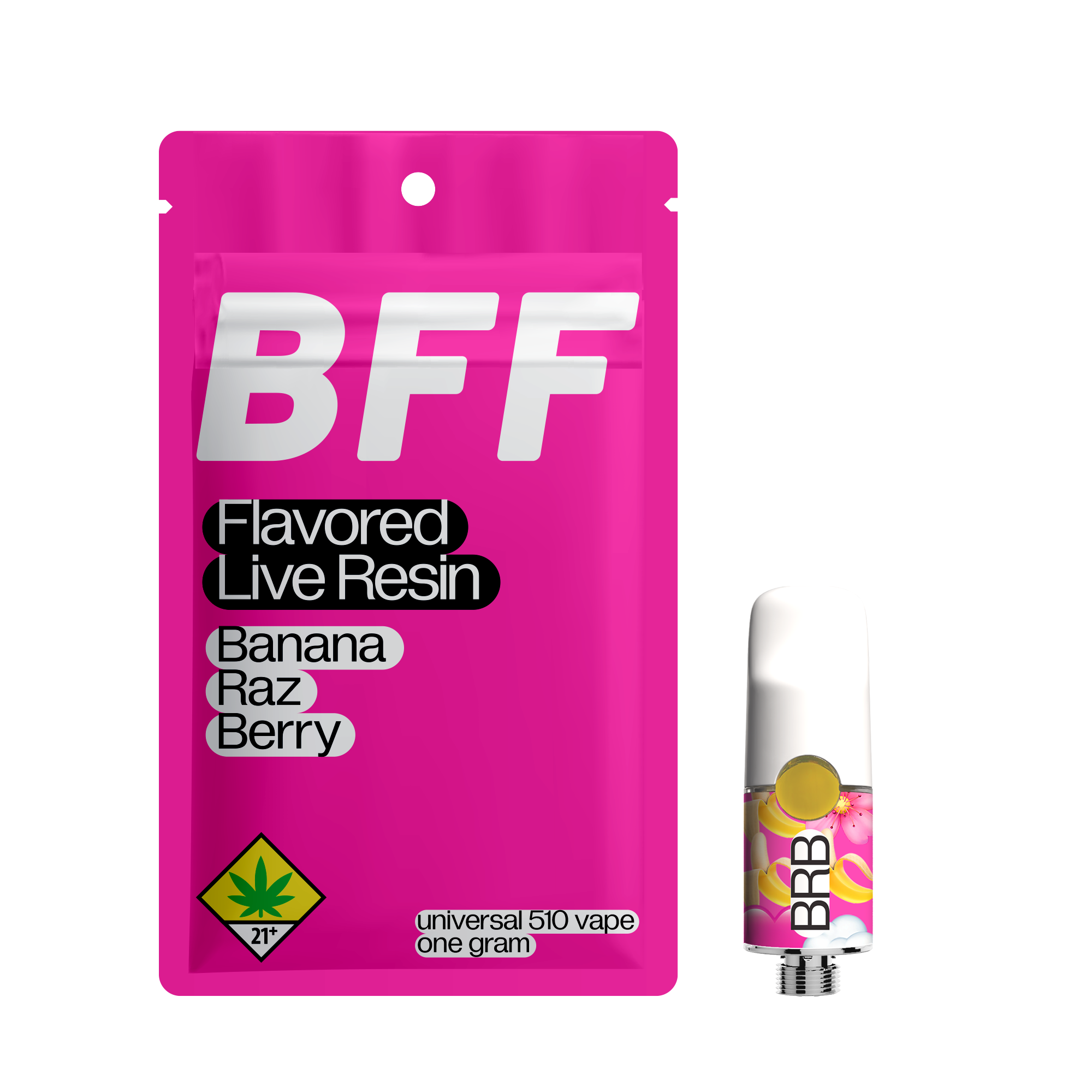 BRB - Banana Raz Berry | Flavored Live Resin | 1g | DOH