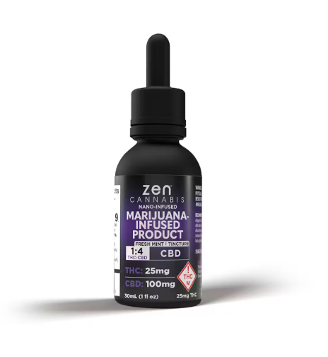 CBD FRESH MINT TINCTURE 1:4 | 25MG THC 100MG CBD | TINCTURE