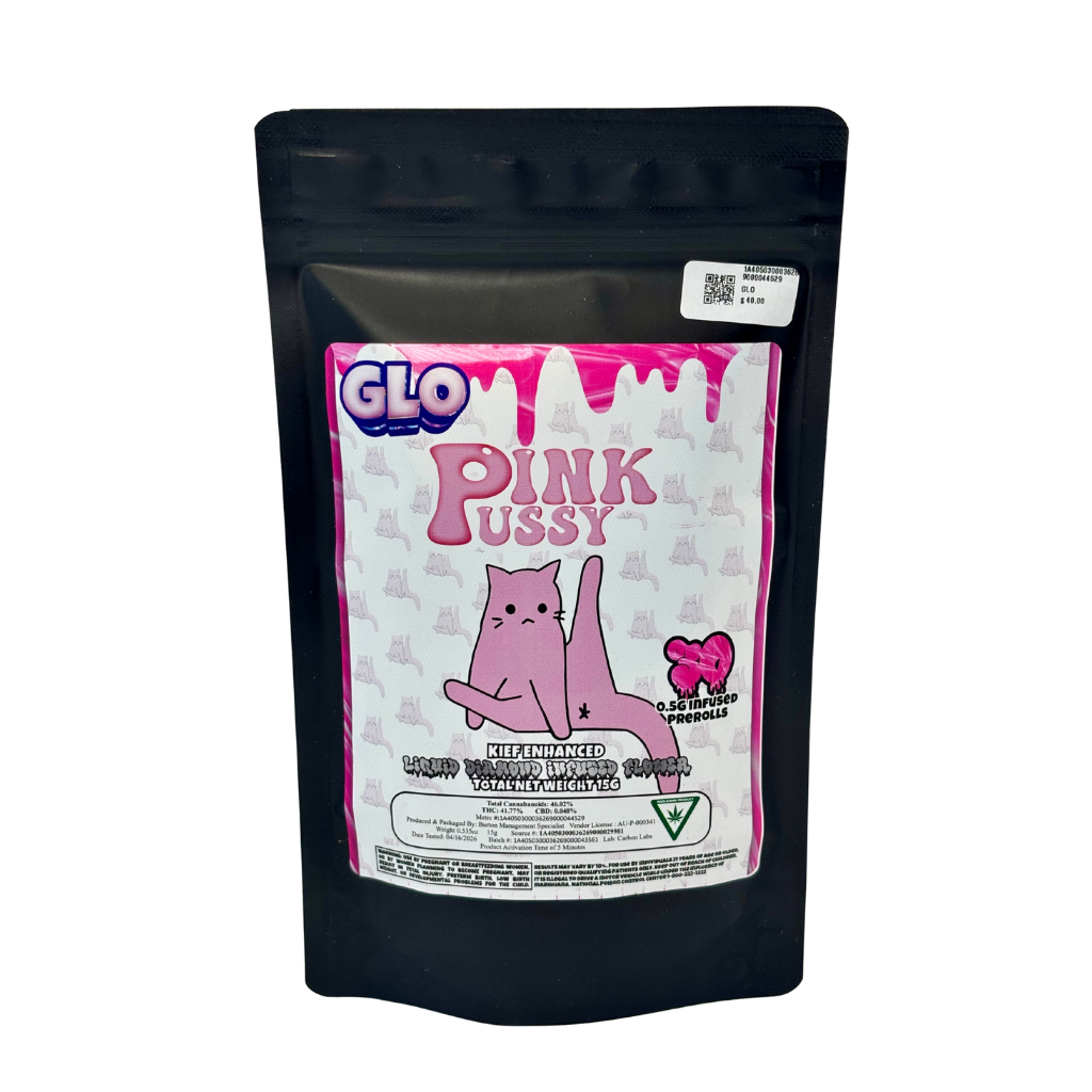 GLO | PINK PUSSY | INFUSED PREROLL PACK | .5G X 30CT