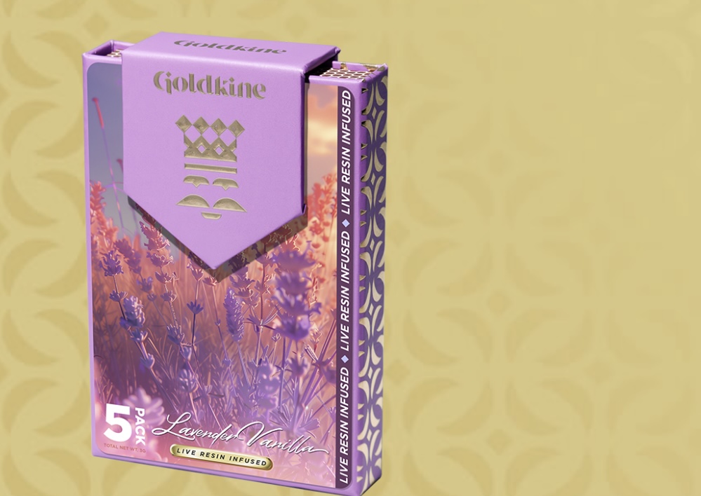 Goldkine: Lavender Vanilla Live Resin Infused (.6g x 5) 5-Pack