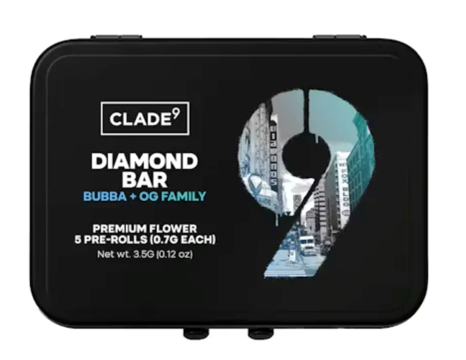 Clade 9 | Diamond Bar Pre-Roll 5pk | 3.5g