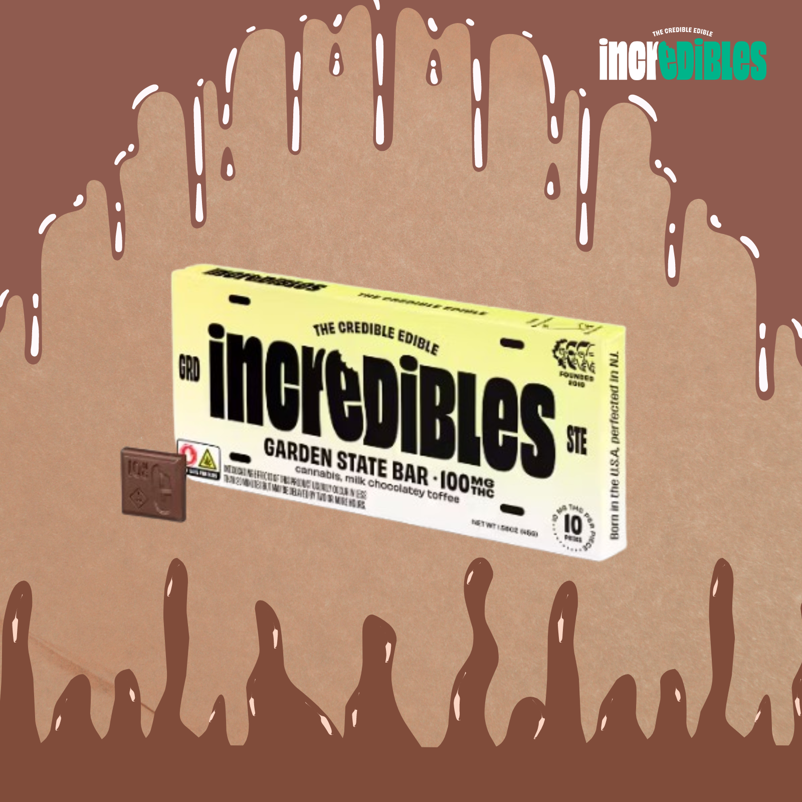 Incredibles Chocolate | Garden State | 100mg