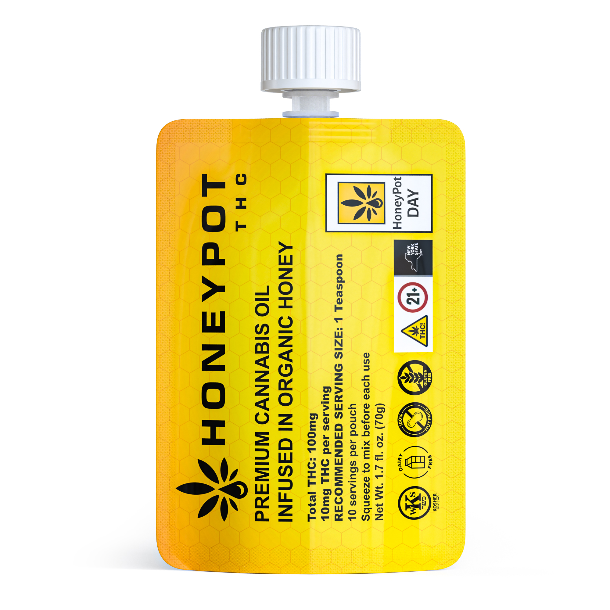 HoneyPot | Infused Organic Honey | Day | 100mg | .1g by HoneyPot THC - edibles cannabis product