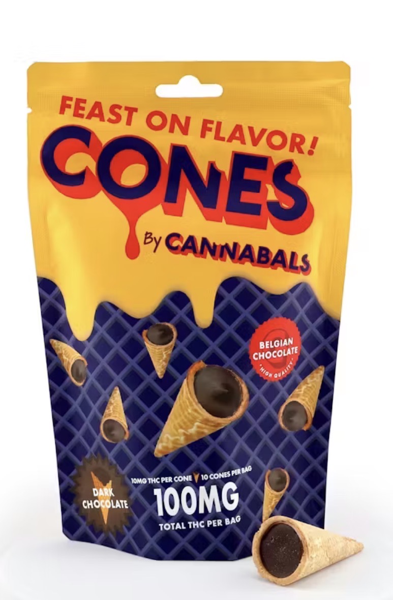 Milk Chocolate Cones 100mg 10pk