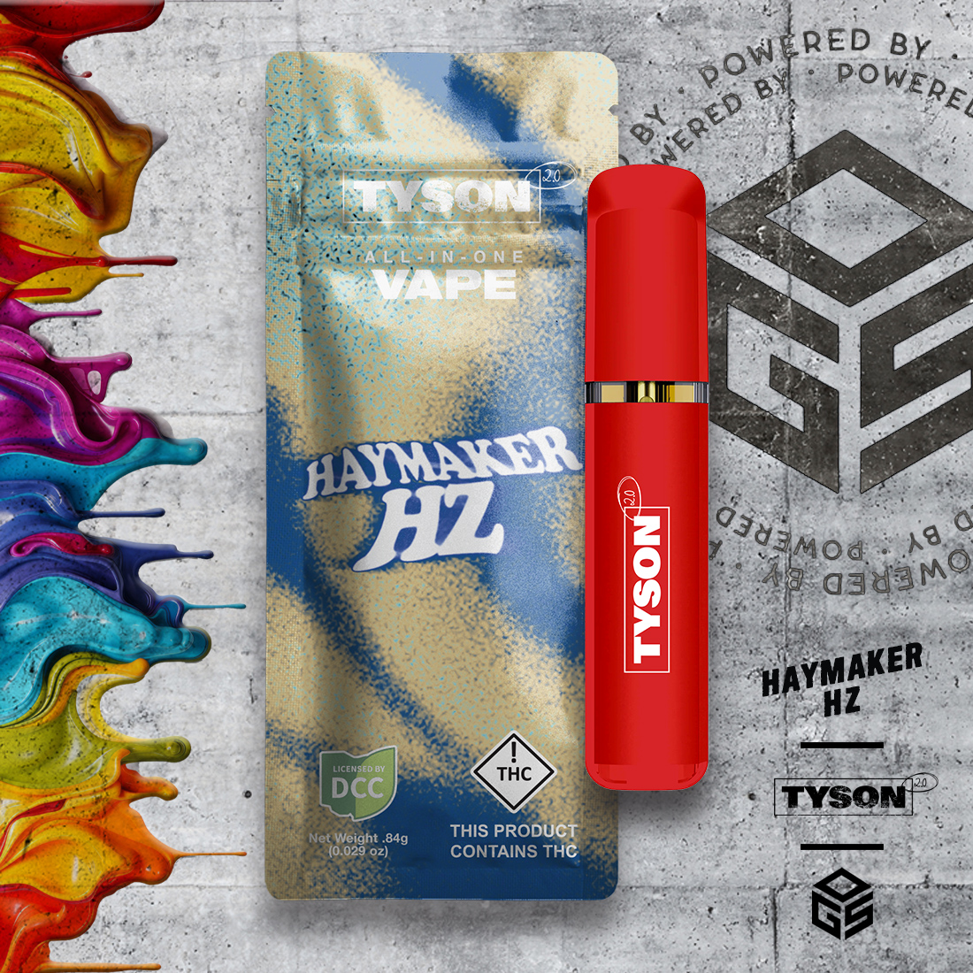 Tyson 2.0 | Haymaker Haze | 1g Distillate Disposable