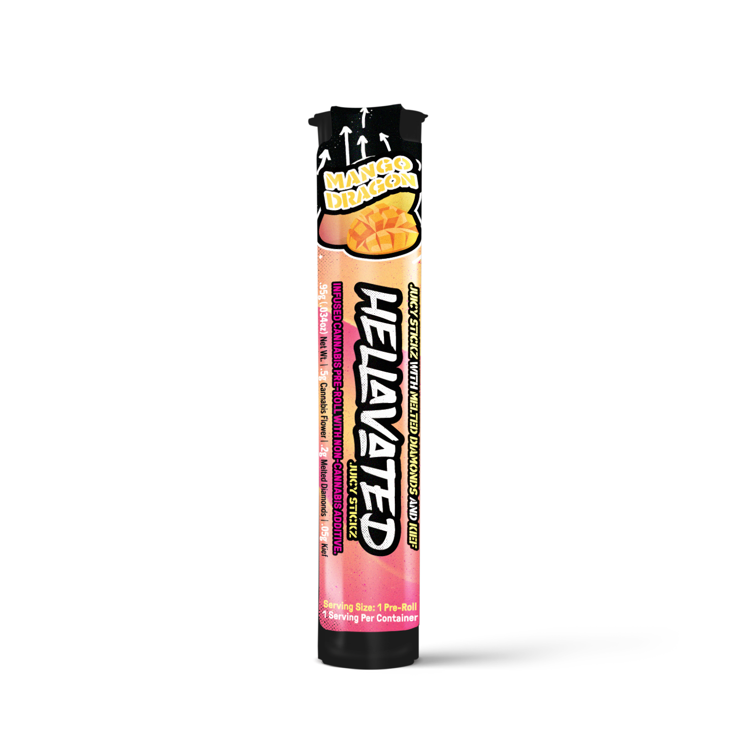 Mango Dragon Juicy Stickz Infused Pre-Roll | 0.75g