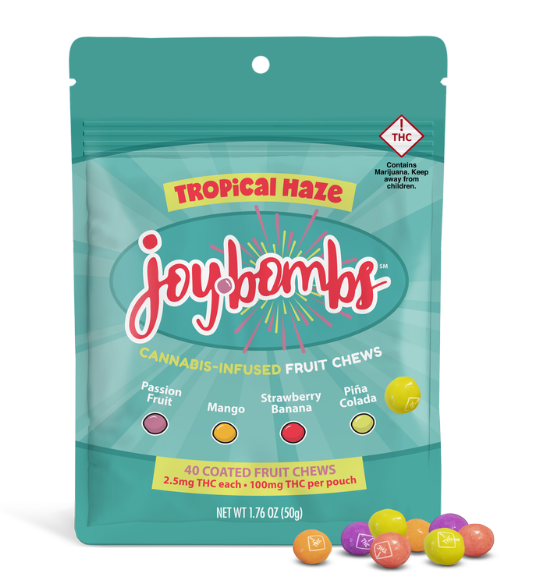 JOY BOMBS TROPICAL HAZE 100MG