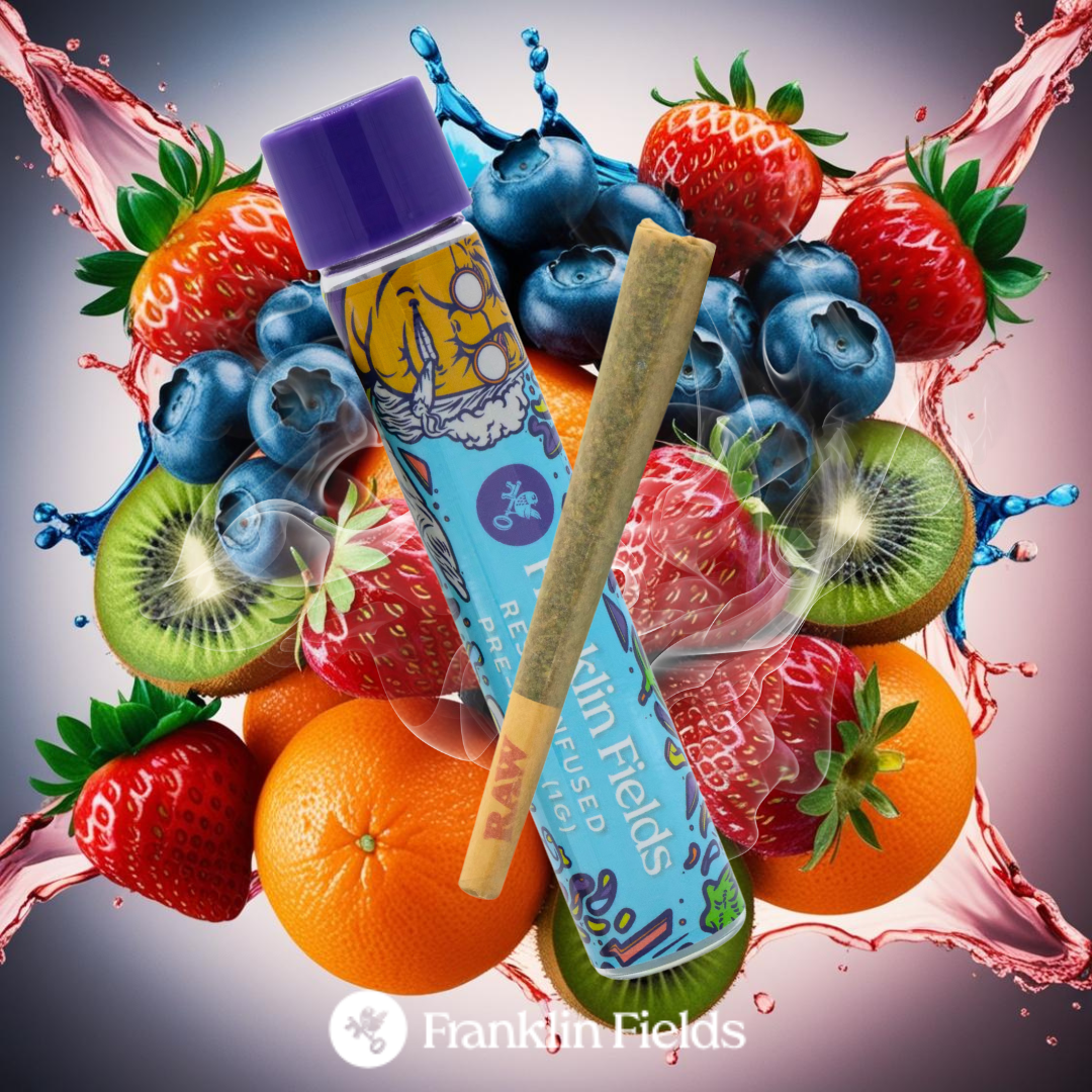 FRANKLIN FIELDS | TROPICAL SMOOTHIE | INDICA | INFUSED PRE-ROLL | 1G | REC