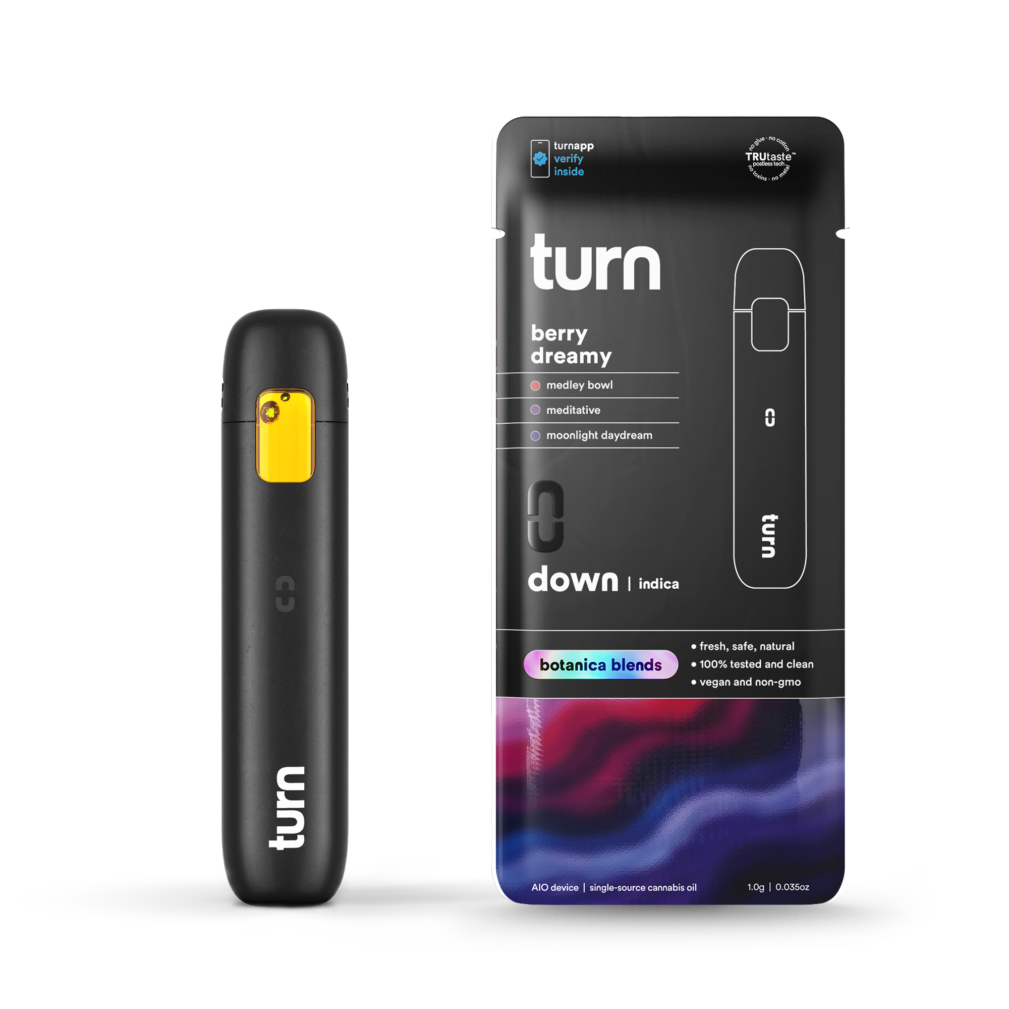 Turn | Down | Botanica Blends | AIO | Berry Dreamy | 1g