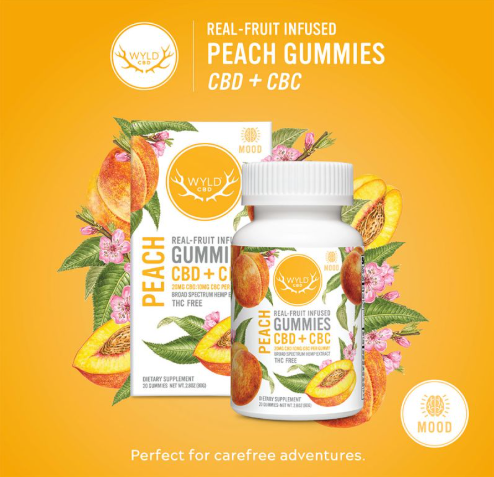 Hemp Gummies | Peach | 2:1 (CBD:CBC) | 20 Pieces x 20mg