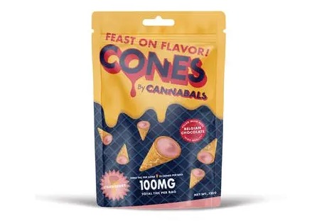 Strawberry Chocolate Cones | 10pk | 100mg