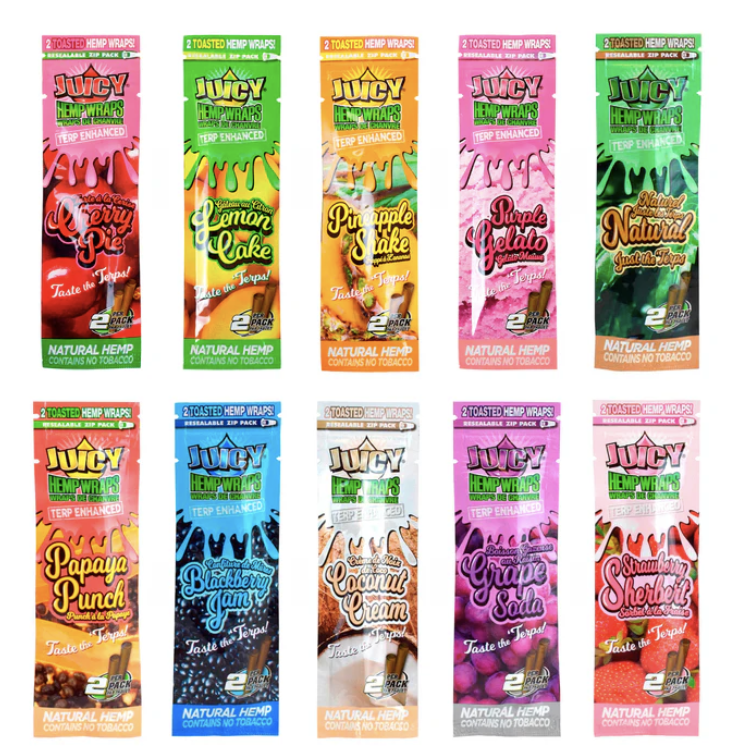 JUICY | PURPLE GELATO | HEMP WRAPS | 2PK