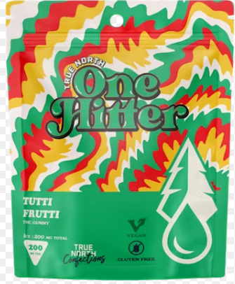 True North One Hitter - Tutti Fruitti - 200mg Single Gummy