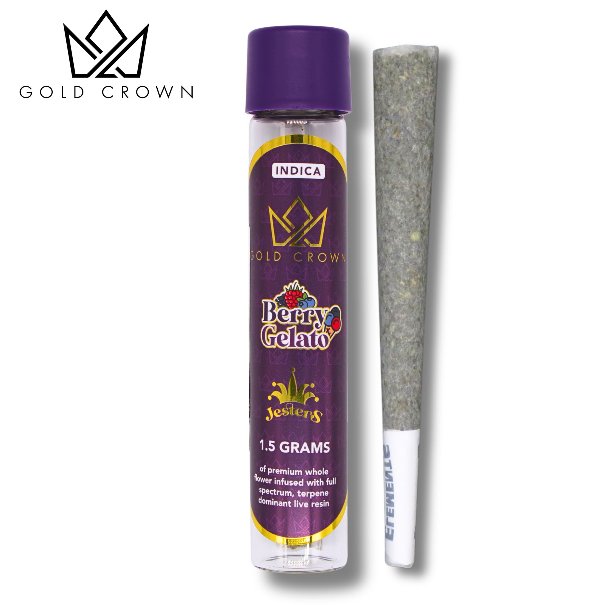 Gold Crown - Jesters - Berry Gelato - Infused Pre-Roll