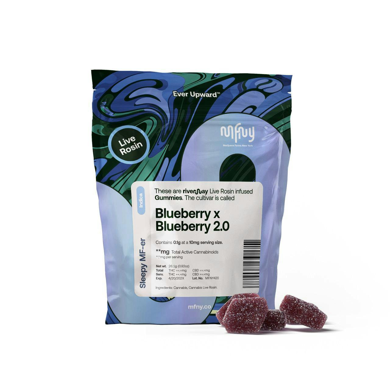 Gummies | Blueberry x Blueberry 2.0 (I) | 10mg | Live Rosin | MFNY