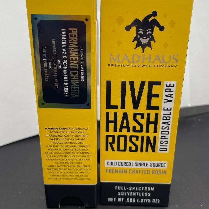 Live Hash Rosin Disposable .5g Chimera #3