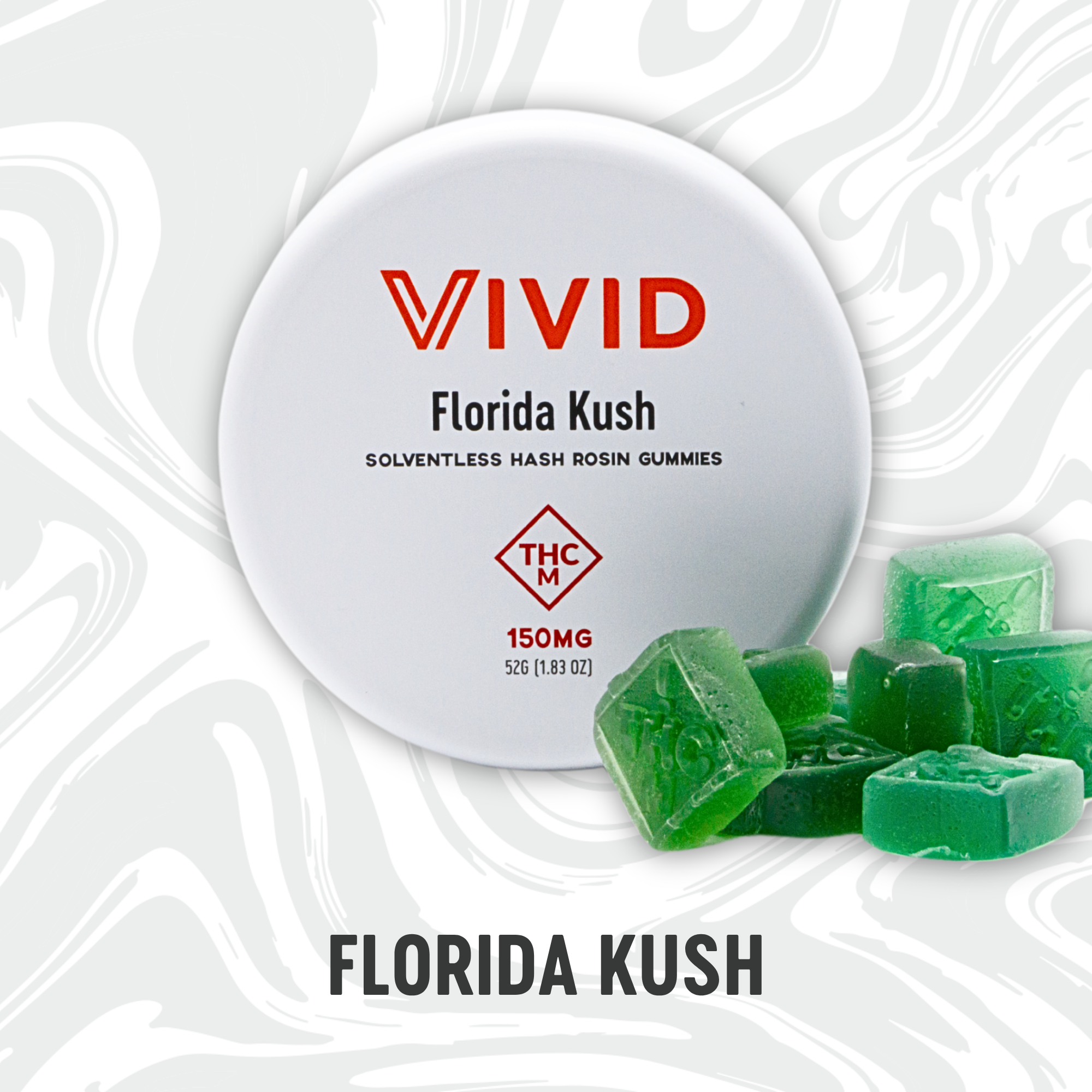 Vivid - Florida Kush - Hash Rosin Gummies - 150mg (10pk)