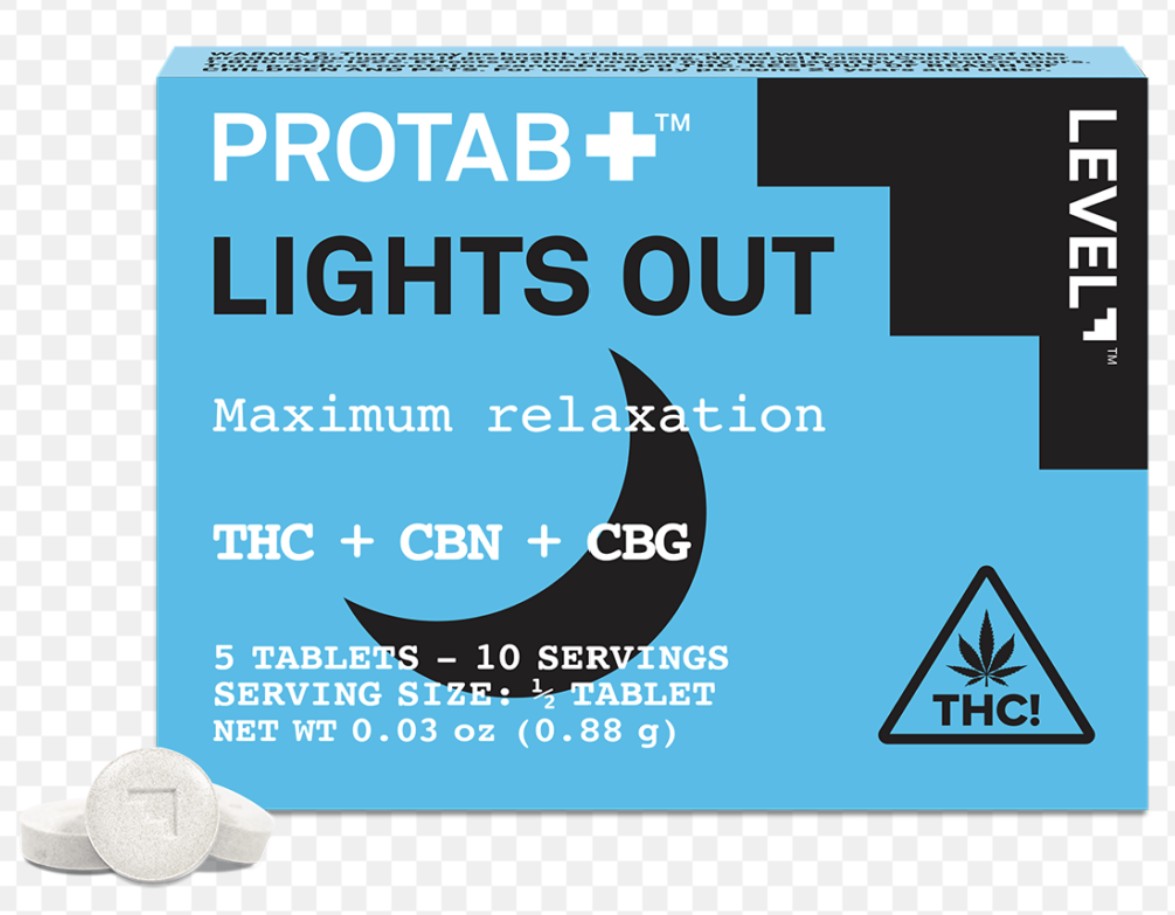 Protabs | Maximum Relaxation | Lights-out Tablets | THC:CBN:CBG | 5ct