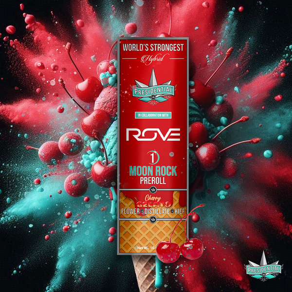 Presidential | Cherry Gelato | Moon Rock Preroll Infused