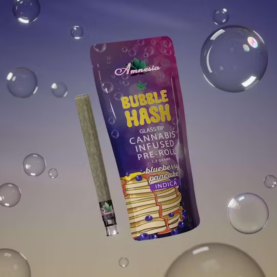 Blueberry Pancakes 1.3G Bubble Hash Pre-roll