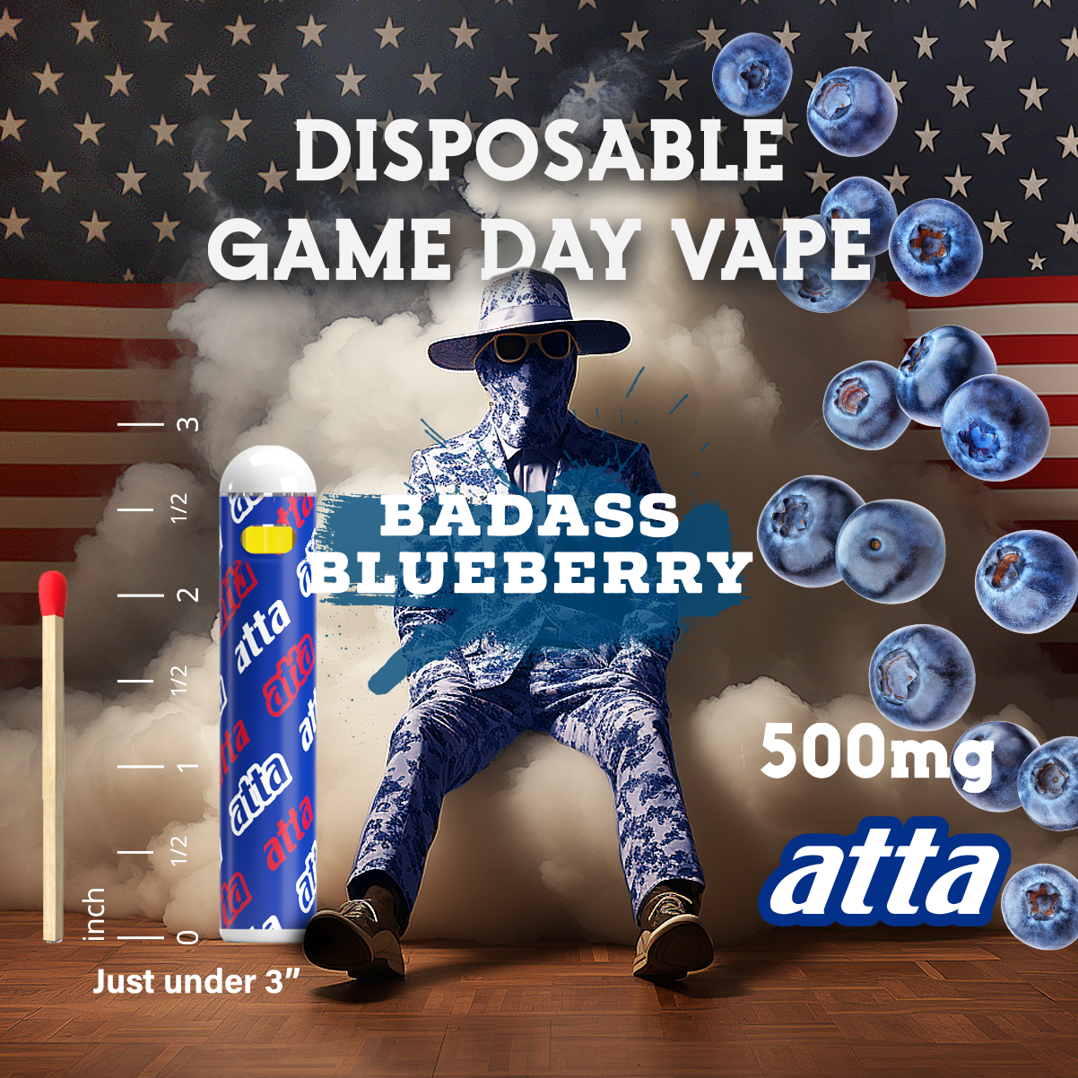 True Blue Patriot Badass Blueberry