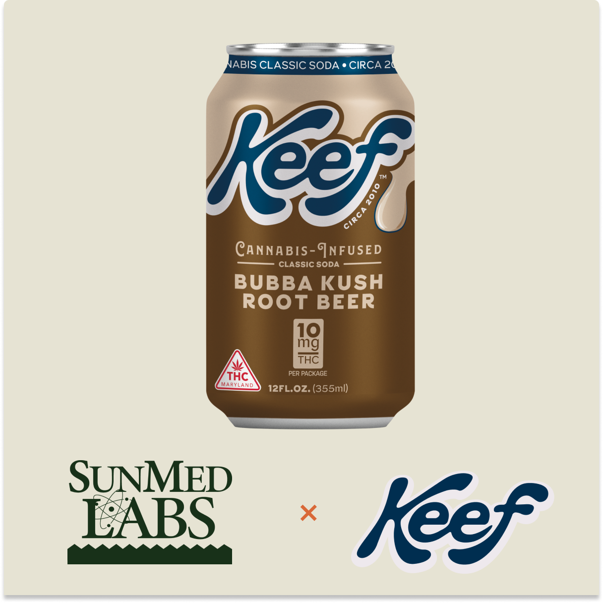 Keef: Bubba Kush Root Beer 10mg Infused Soda (12 oz.)