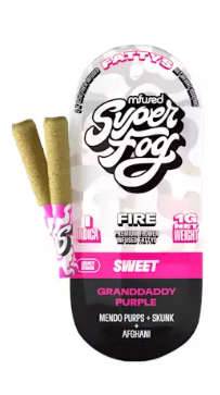 Super Fog FIRE | Granddaddy Purple | 0.5g Infused Fattys (2pk)