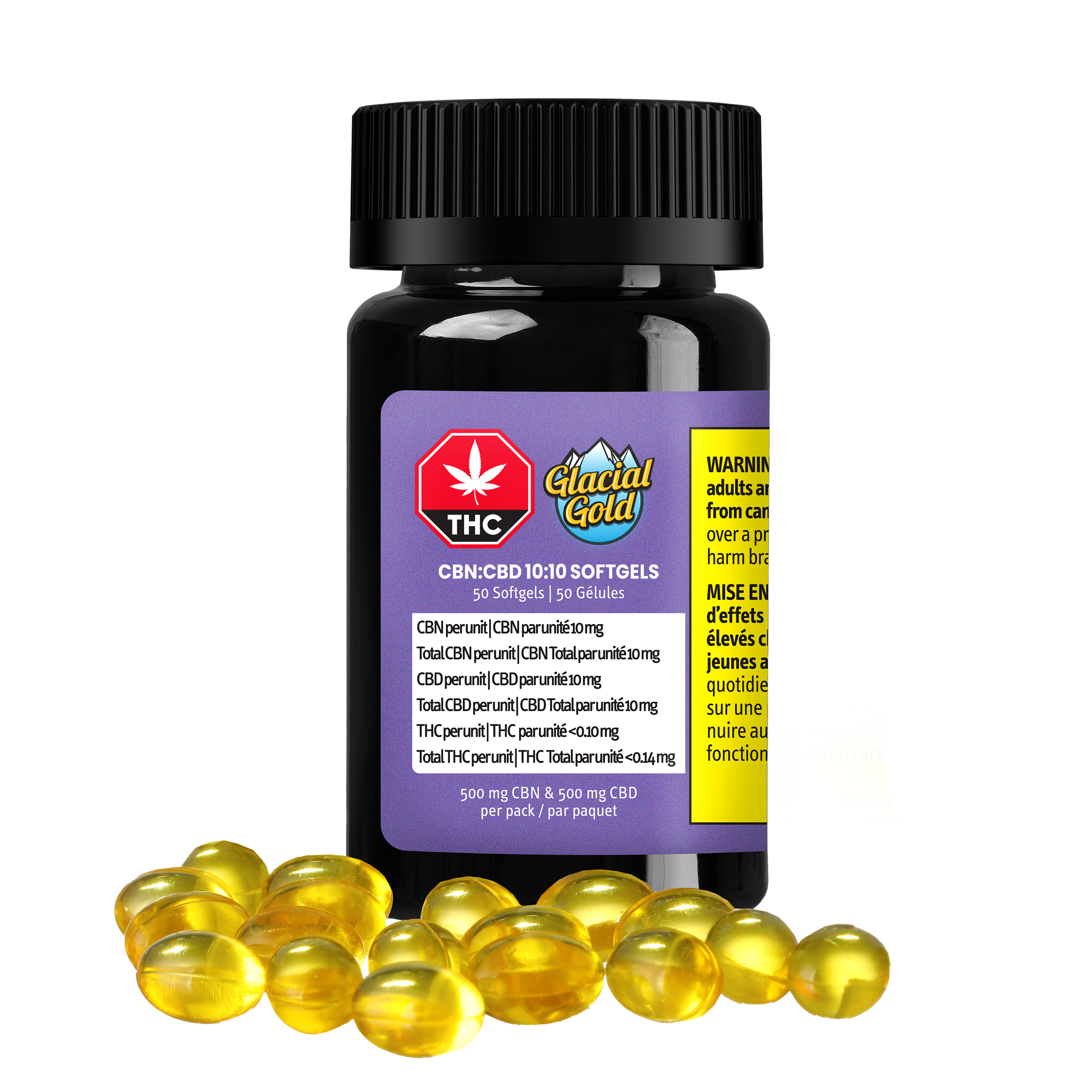 CBN:CBD 10:10 Softgels | 50 Pack