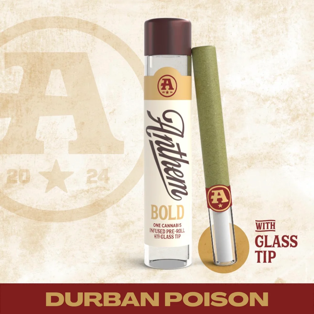 Durban Poison | Pre-Roll | Infused + Glass Tip | 1g (S)