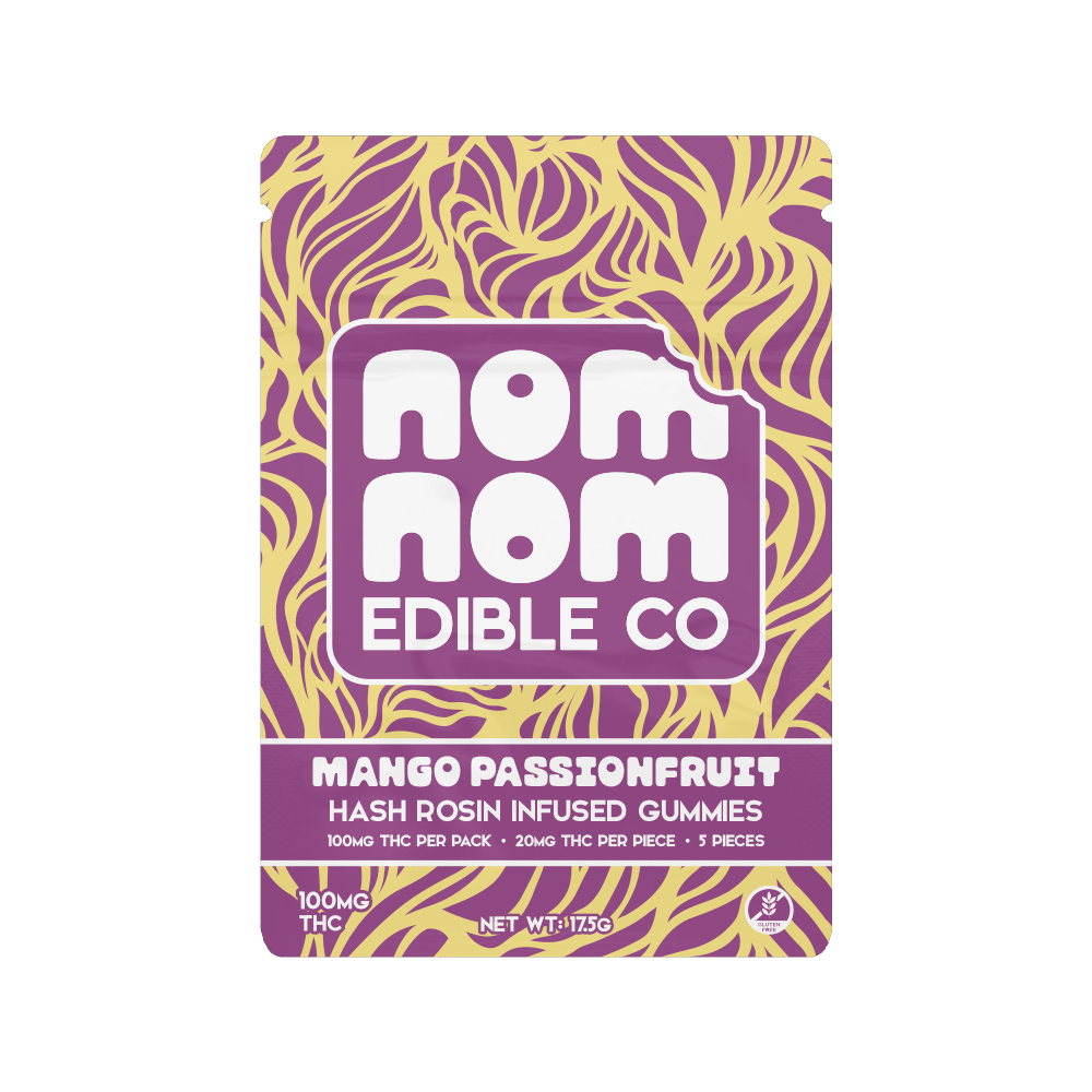 NomNom - Mango Passionfruit - Hash Rosin - 5pk - 100mg
