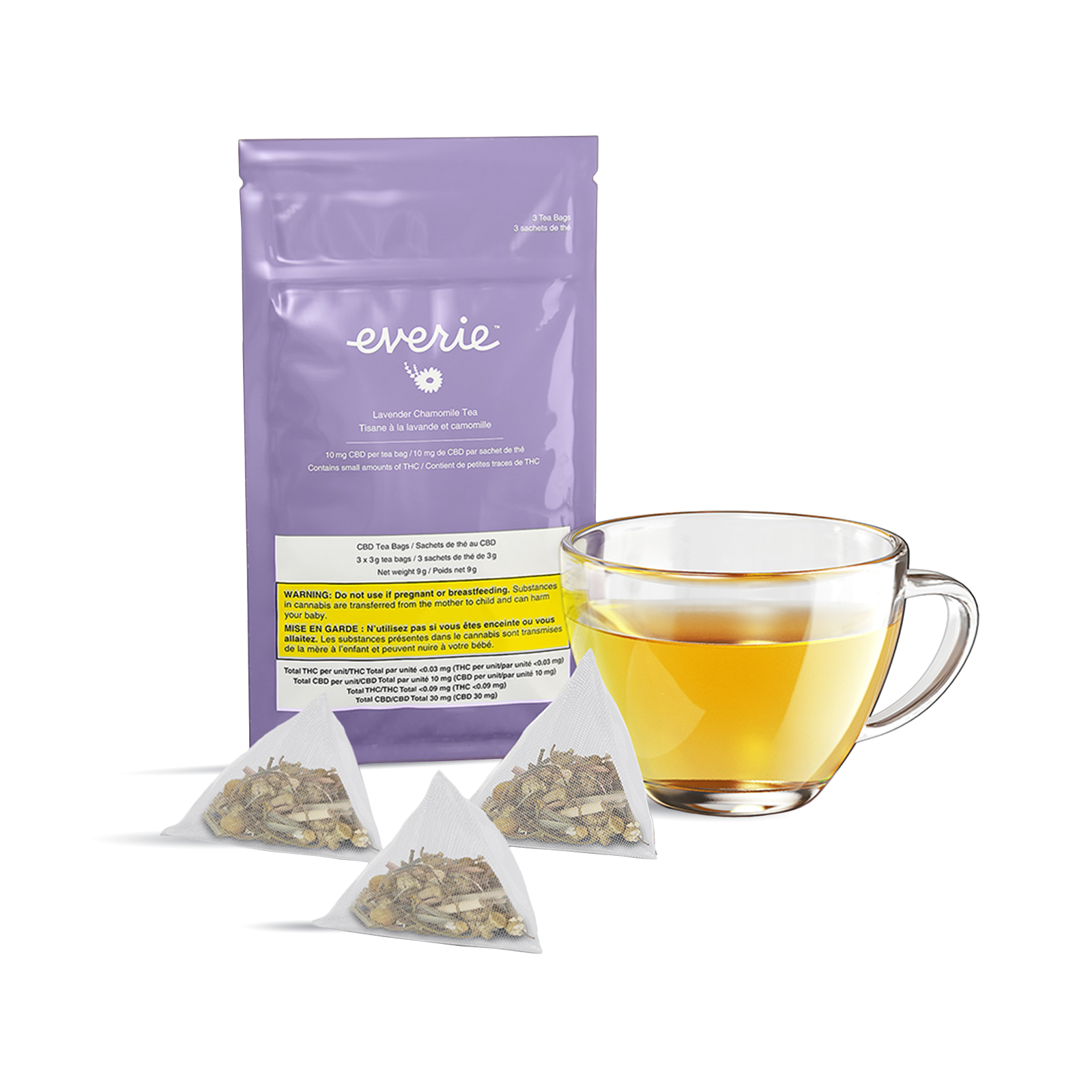 CBD Lavender Chamomile Tea 3-pack