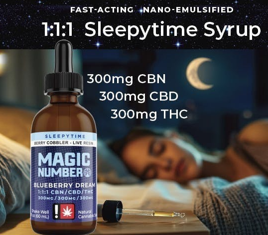 Sleepy Time Drops | Blueberry Dream | 1:1:1 (THC:CBD:CBN)