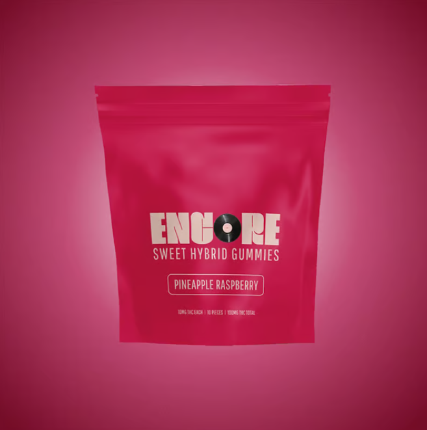 Ⓥ ENCORE Gummies 100mg: Pineapple Raspberry 10pk