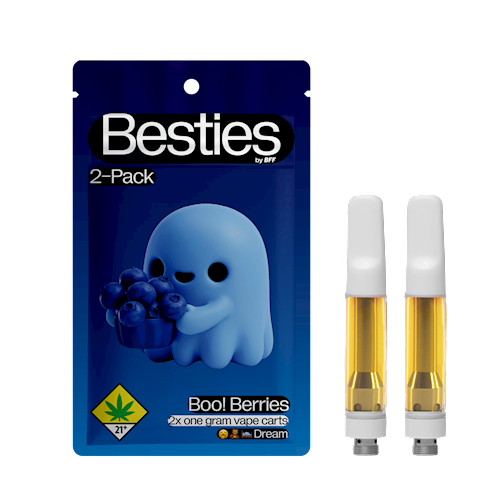 Besties Boo! Berries (Indica/Hybrid) 2pk 2g Flavored Cartridges