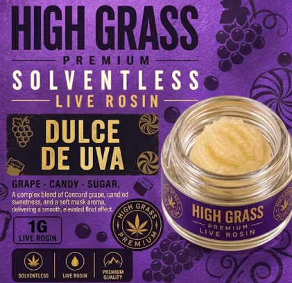 High Grass - Dulce De Uva - Cold Cured Hash Rosin