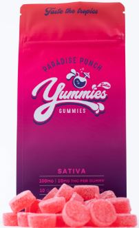(93244) 100mg Paradise Punch Gummies 10pk