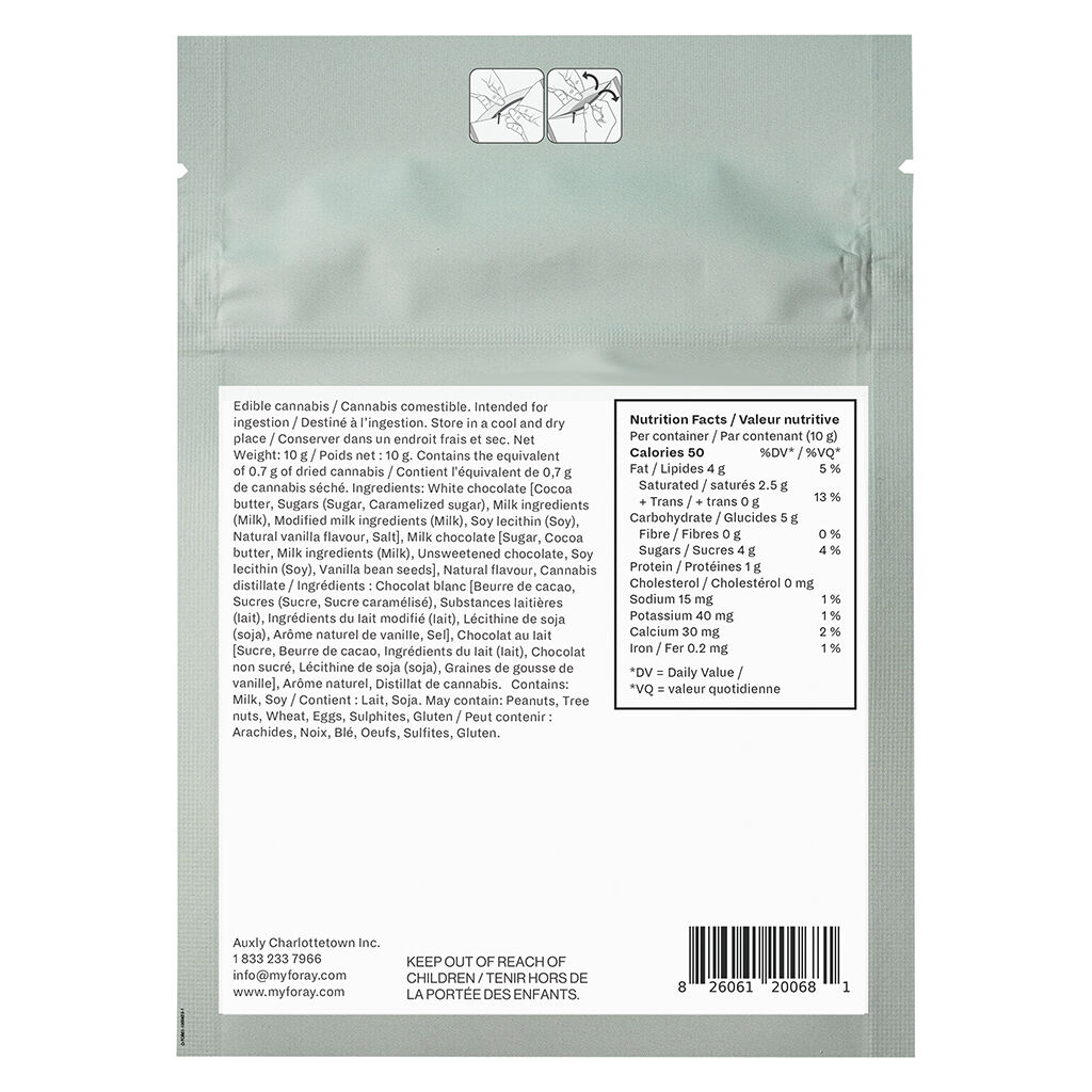Salted Caramel 1:1 Chocolate Square | 1 Pack