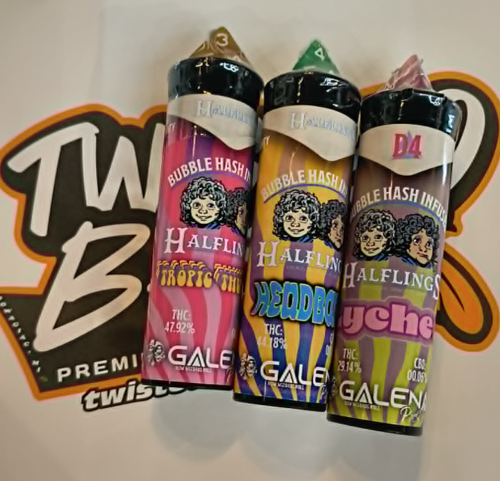 Galenas | Lychee | Bubble Hash Halflings Infused Pack | 0.5gx3 (1.5g) | Indica