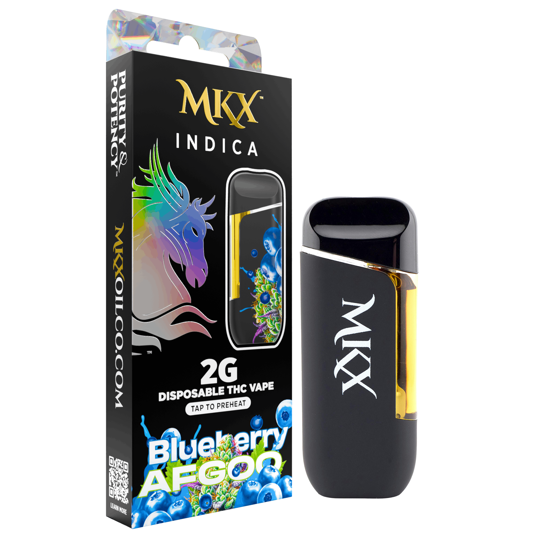 MKX Blue Afgoo Disposable Vape Rec