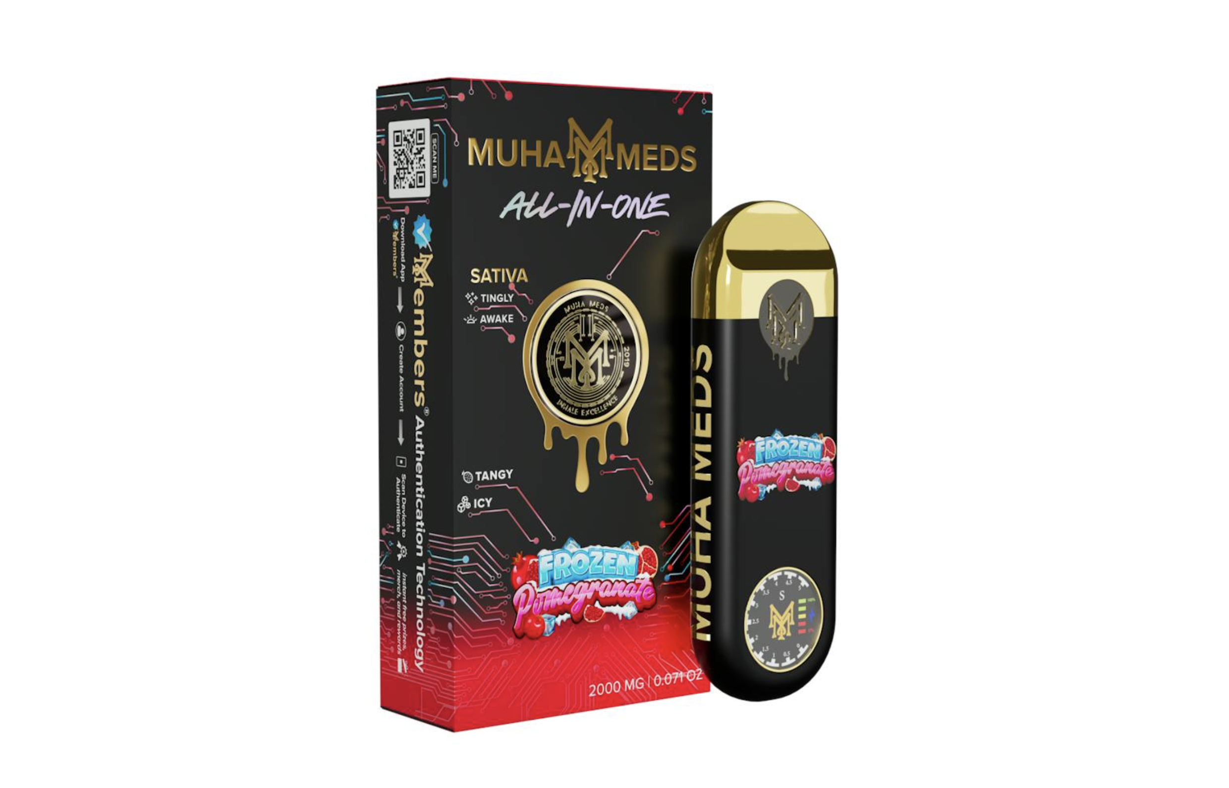Muha Meds | Frozen Pomegranate | 2g AIO