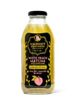 Harney Brothers White Peach Matcha with Lion's Mane Juice Drink 10mg 1:1