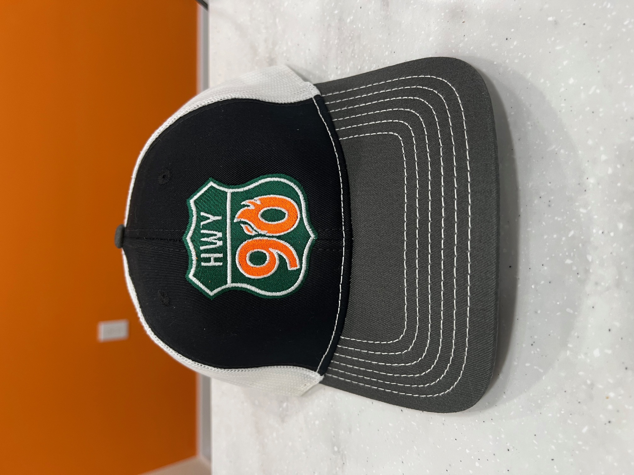 Trucker Cap Black White