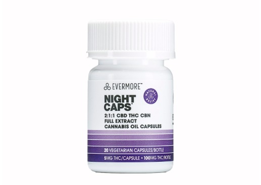 Ⓥ EVERMORE NIGHT CAPS 100mg: 2:1:1 CBN CBD 20pk