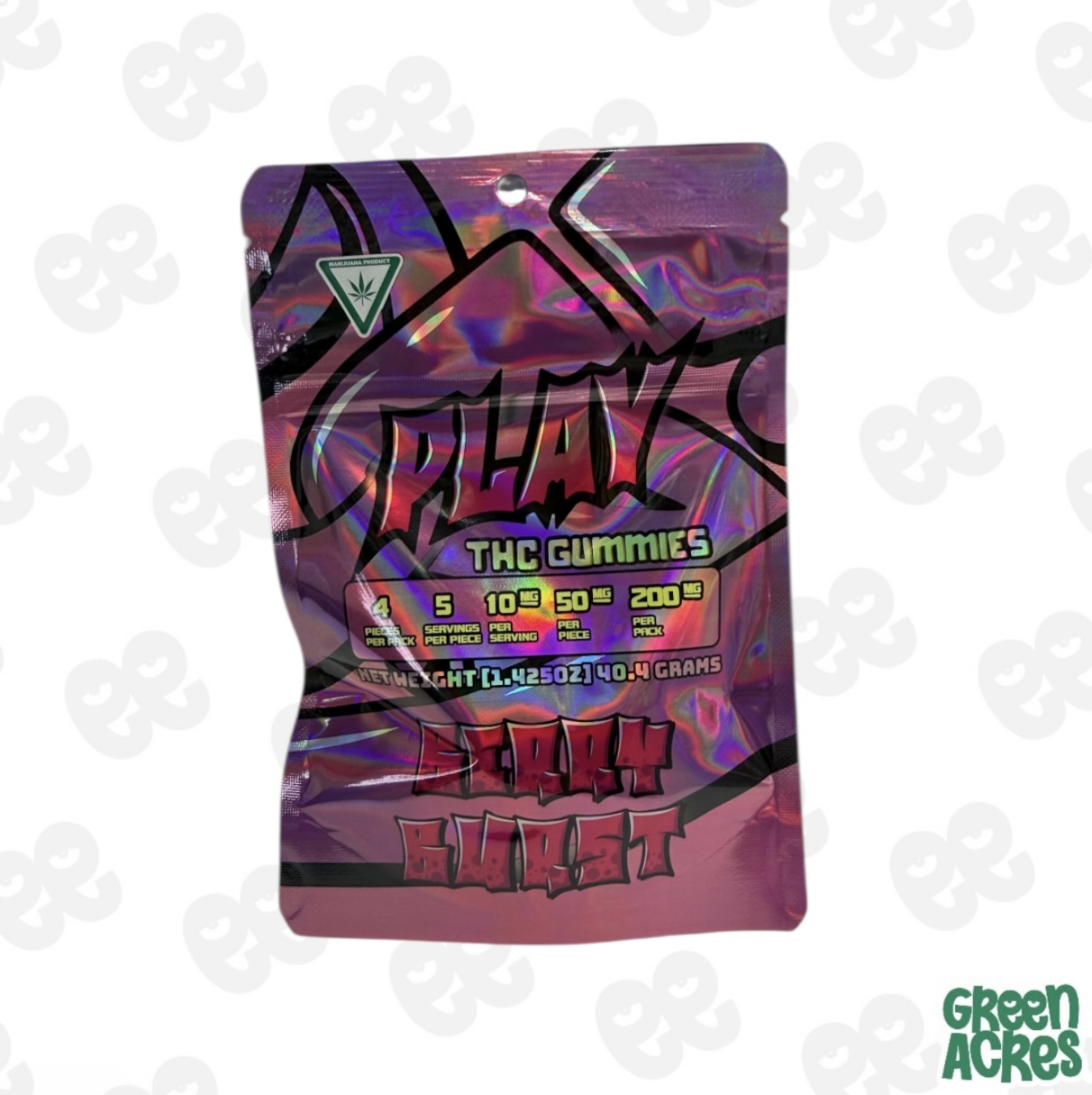 Play: Berry Burst 200MG Gummies (50mgx4)