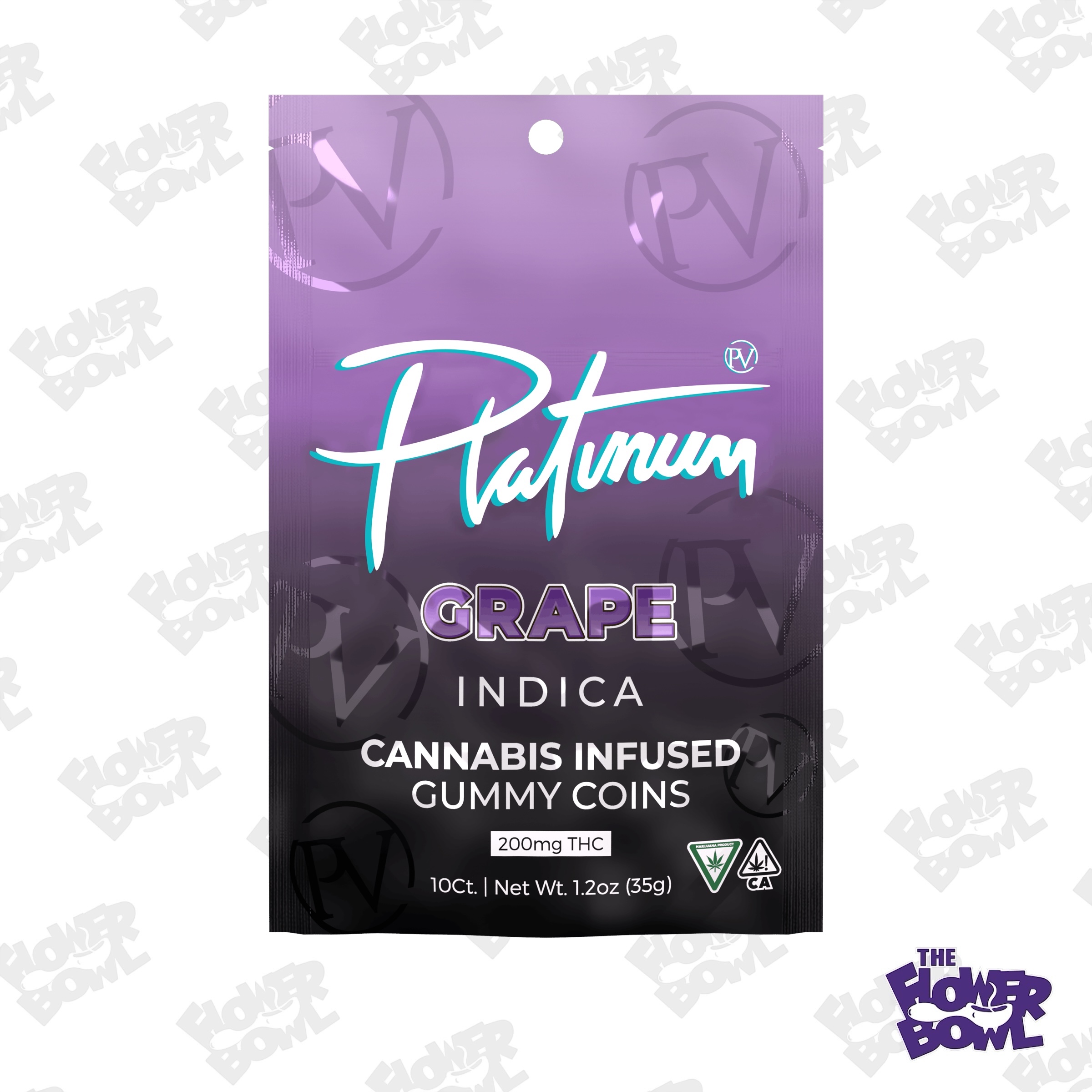 Platinum Vape: Grape 200MG Gummies (I)