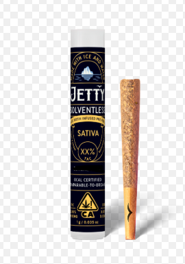 Jetty Sour Strawberry x Tropicana Cookies Sativa OCal Solventless Rosin Preroll