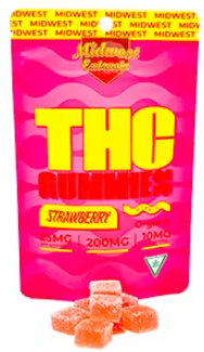 Midwest Extracts - Strawberry - 200mg Gummies