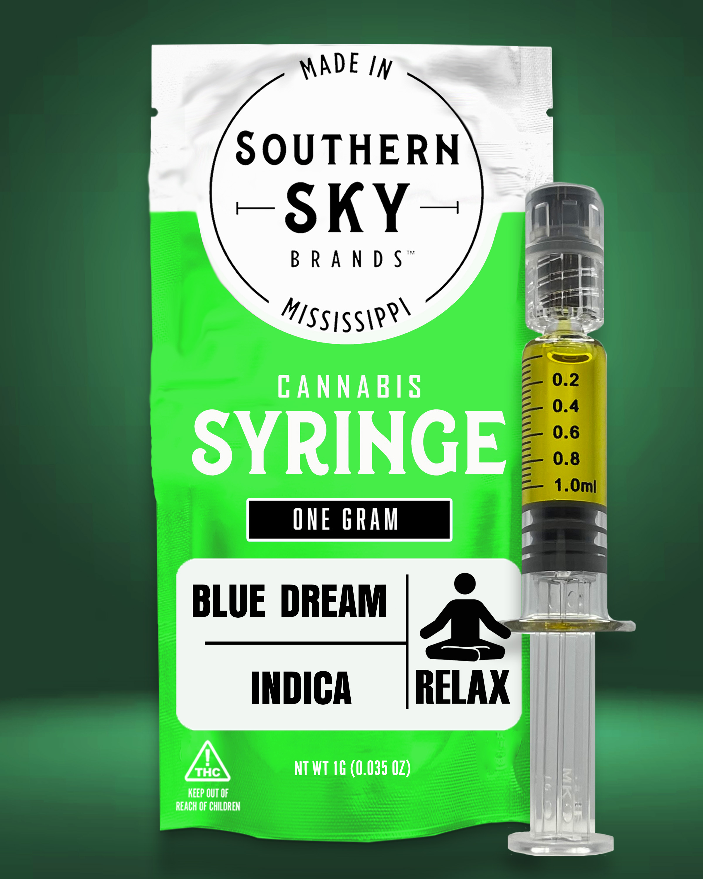 Southern Sky Brands | 1g | Blue Dream | Syringe