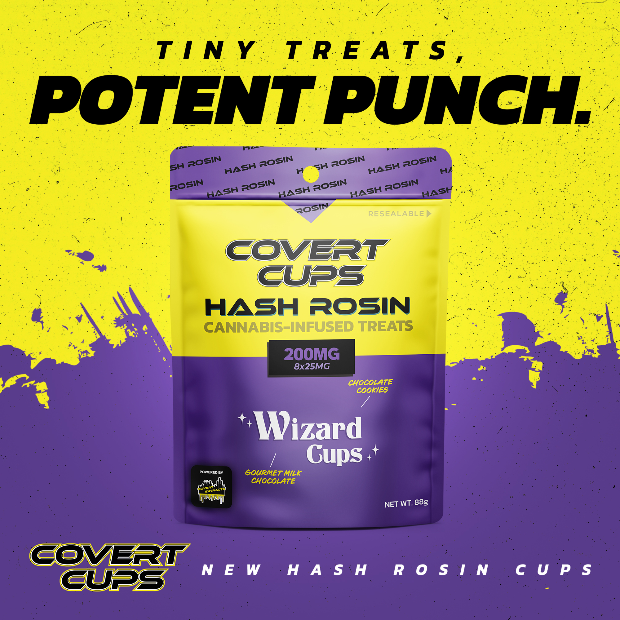 200mg Hash Rosin Cups | Wizard