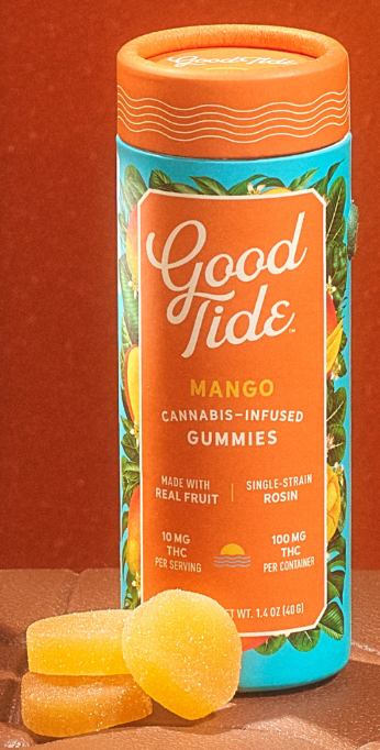 Good Tide - Hash Rosin Gummies - Mellow Mango - 100mg